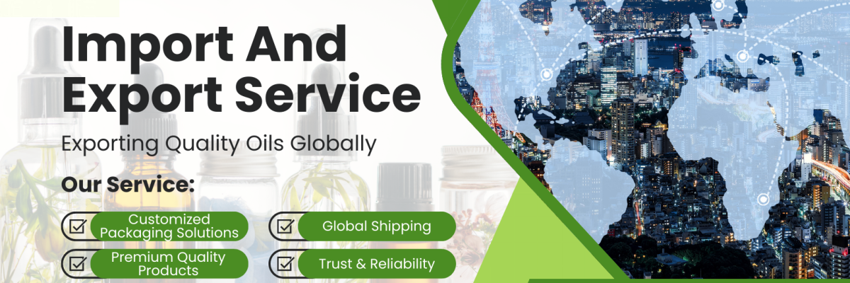 Black and Orange Modern Import And Export Service Facebook Cover